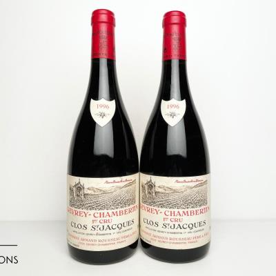 GEVREY CHAMBERTIN CLOS ST JACQUES 1996 - Armand Rousseau - 2 Bottles