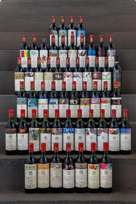 MOUTON ROTHSCHILD COLLECTION N° 1 FROM 1964 - 2014 ( 53 BottleS) 1964 - 2014