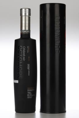 BRUICHLADDICH OCTOMORE 5 Y EDITION 01.1 PPM 131  - Aged in oak casks - 1 Bottle - Tube