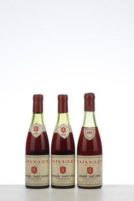 ROMANEE ST VIVANT 1938 - Faiveley - 3 Half Bottles