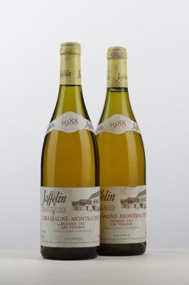 CHASSAGNE MONTRACHET BLANC LES VERGERS 1988 - Jaffelin - 2 Bottles