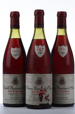 VOSNE ROMANEE LES CHAUMES 1973 - Jean Grivot - 3 Bottles