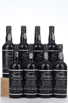 GUEDES VINTAGE PORT 1977 - Guedes - 8 Bottles