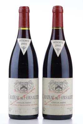 DE FONSALETTE 1995 - Chateau de Fonsalette - 2 Bottles