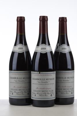 CHAMBOLLE MUSIGNY LES VEROILLES 2008 - Bruno Clair - 3 Bottles