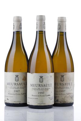 MEURSAULT CLOS DE LA BARRE 1997 - Comtes Lafon - 3 Bottles