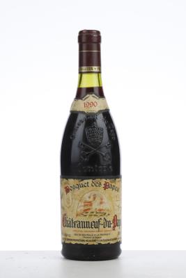 CHATEAUNEUF DU PAPE BOSQUET DES PAPES CUVEE TRADITION ET PRESTIGE 1990 - Maurice Boiron - 1 Bottle