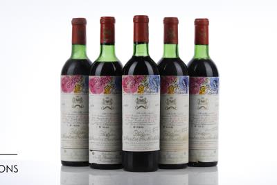 MOUTON ROTHSCHILD 1970 - 5 Bottles