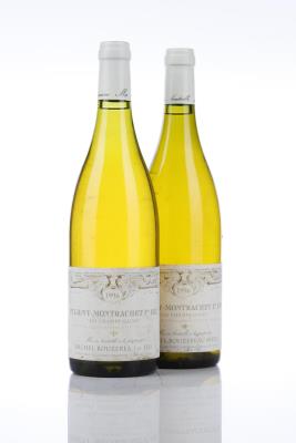 PULIGNY MONTRACHET LES CHAMPS GAINS 1996 - Michel Bouzereau - 2 Bottles