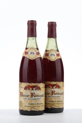 VOSNE ROMANEE LES MALCONSORTS 1976 - Cathiard Molinier - 2 Bottles