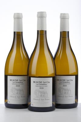 BEAUNE BLANC LES CHOUACHEUX 2018 - Chateau de St Romain - 3 Bottles