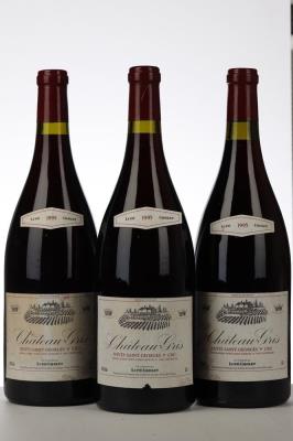 NUITS ST GEORGES 1ER CRU 1995 - Lupe Cholet - Chateau Gris - 3 Magnums