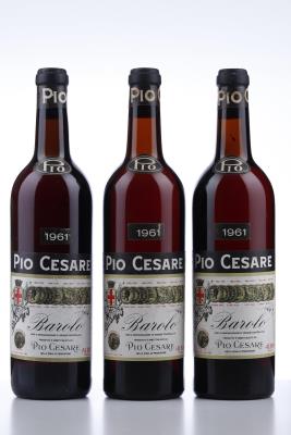 BAROLO 1961 - Pio Cesare - 3 Bottles