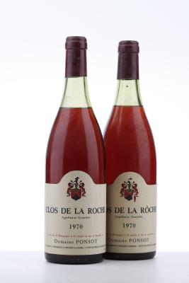 CLOS DE LA ROCHE 1970 - Ponsot - 2 Bottles