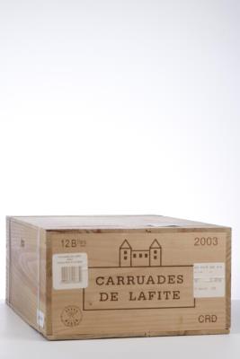 CARRUADES DE LAFITE ROTHSCHILD 2003 - Mc - 12 Bottles - Owc 12