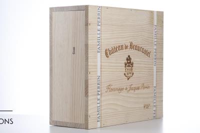 CHATEAUNEUF DU PAPE BEAUCASTEL HOMMAGE A JACQUES PERRIN 2015 - Beaucastel - 3 Bottles - Owc 3