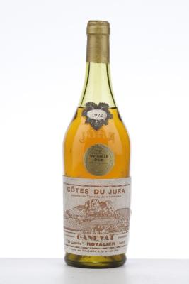 COTES DU JURA SOUS LA ROCHE LA COMBE ROTALIER BLANC 1982 - Ganevat - 1 Bottle