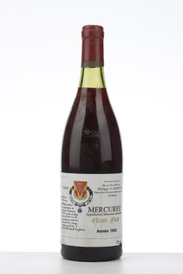 MERCUREY 1982 - Confrerie de la Saint Vincent et Disciples de la Chante Flute - 1 Bottle