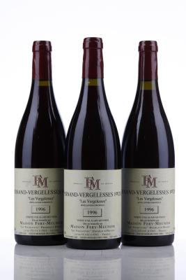 PERNAND VERGELESSES ROUGE LES VERGELESSES 1996 - Fery Meunier - 3 Bottles
