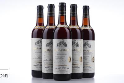 BARBARESCO MONTEFICO 1969 - Bruno Giacosa - 5 Bottles