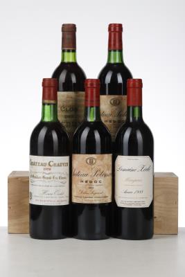 MIXED LOT BORDEAUX MIXED - 1981 Potensac - 1988 Domaine Zede - 1978 Clos des Menuts - 1979 Chauvin - 5 Bottles