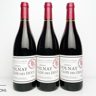 VOLNAY CLOS DES DUCS 2005 - Marquis d'Angerville - 3 Bottles