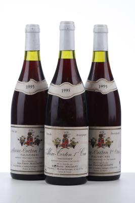 ALOXE CORTON LES VALOZIERES 1995 - Jean Pierre Maldant - 3 Bottles