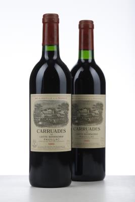 CARRUADES DE LAFITE ROTHSCHILD 1989 - Mc - 2 Bottles