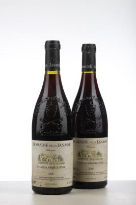 CHATEAUNEUF DU PAPE DOMAINE DE LA JANASSE CUVEE CHAUPIN 2000 - Aime Sabon - 2 Bottles