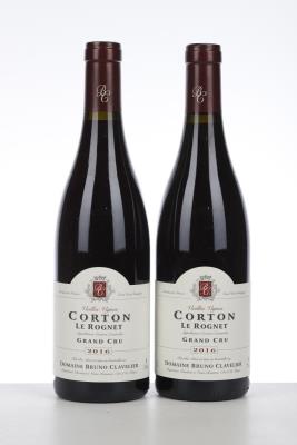 CORTON LE ROGNET VIEILLES VIGNES 2016 - Bruno Clavelier - 2 Bottles