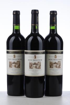 DON MELCHOR CABERNET SAUVIGNON 1996 - Concha y Toro - 3 Bottles