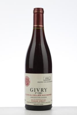 GIVRY ROUGE CLOS DU CELLIER AUX MOINES 1993 - Joblot - 1 Bottle