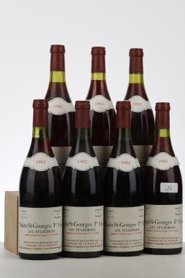 NUITS ST GEORGES LES ST GEORGES 1982 - Domaine de la Poulette - 7 Bottles