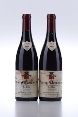 GEVREY CHAMBERTIN AU VELLE 1999 - Denis Mortet - 2 Bottles