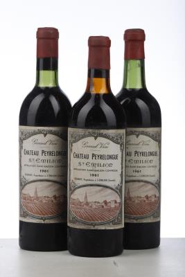 PEYRELONGUE 1961 - Bouquey - 3 Bottles