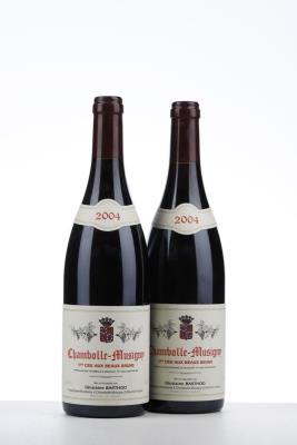 CHAMBOLLE MUSIGNY AUX BEAUX BRUNS 2004 - Ghislaine Barthod - 2 Bottles