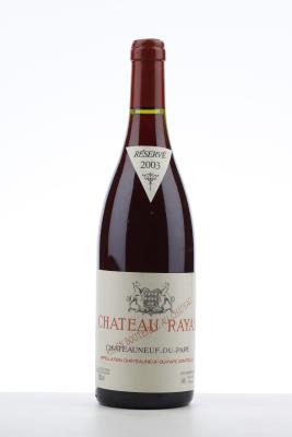 CHATEAUNEUF DU PAPE RAYAS 2003 - Reynaud - 1 Bottle