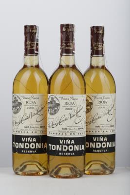 TONDONIA RESERVA BLANCO 2009 - Lopez de Heredia - 3 Bottles