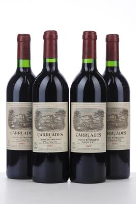 CARRUADES DE LAFITE ROTHSCHILD 1987 - Mc - 4 Bottles