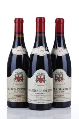 CHARMES CHAMBERTIN 1993 - Geantet Pansiot - 3 Bottles