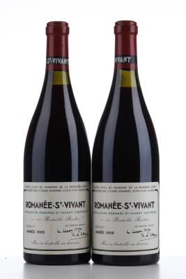 ROMANEE ST VIVANT Domaine de la Romanee Conti 1989 - 2 Bottles