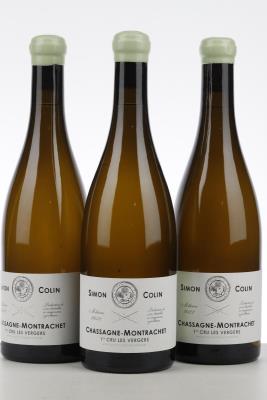 CHASSAGNE MONTRACHET BLANC LES VERGERS 2022 - Simon Colin  - 3 Bottles