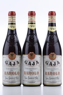 BAROLO 1961 - Gaja - 3 Bottles