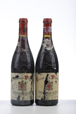 CHATEAUNEUF DU PAPE CLOS DES PAPES 1995 - Paul Avril - 2 Bottles