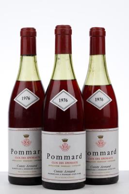 POMMARD CLOS DES EPENEAUX 1976 - Comte Armand - 3 Bottles
