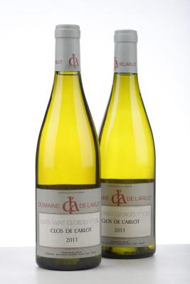 NUITS ST GEORGES BLANC CLOS DE L'ARLOT 2011 - Domaine de l'Arlot - 2 Bottles