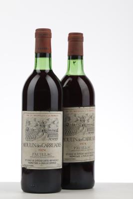 MOULIN DES CARRUADES 1974 - Proprietaire - 2 Bottles