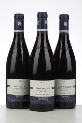 CLOS VOUGEOT LE GRAND MAUPERTUI 2017 - Anne Gros - 3 Bottles