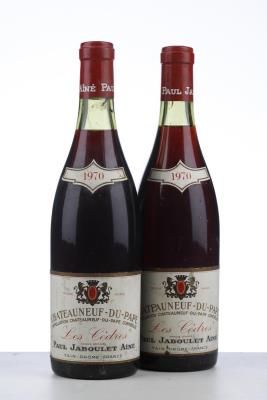 CHATEAUNEUF DU PAPE LES CEDRES 1970 - Paul Jaboulet - 2 Bottles
