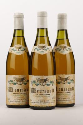MEURSAULT CHEVALIERES 1990 - Coche Dury - 3 Bottles